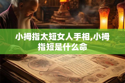 小拇指太短女人手相,小拇指短是什么命
