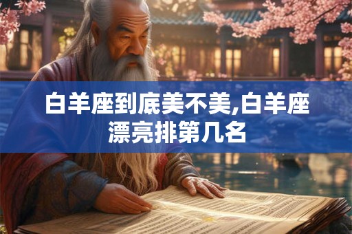 白羊座到底美不美,白羊座漂亮排第几名