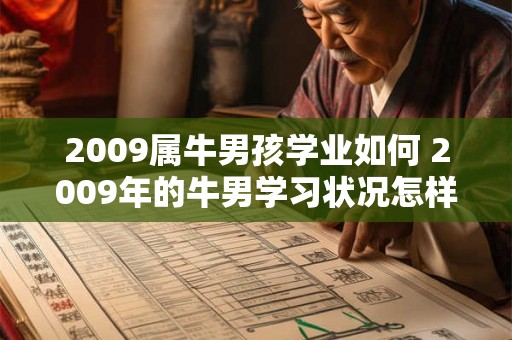 2009属牛男孩学业如何 2009年的牛男学习状况怎样