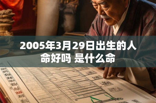 2005年3月29日出生的人命好吗 是什么命 2005年3月29日出生的人命好吗 是什么命