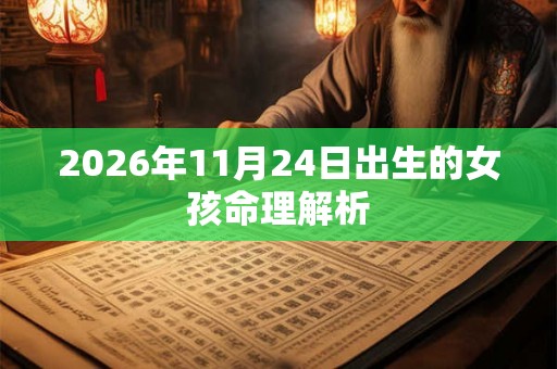 2026年11月24日出生的女孩命理解析
