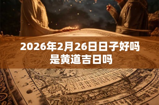 2026年2月26日日子好吗 是黄道吉日吗 2026年2月26日日子好吗 是黄道吉日吗