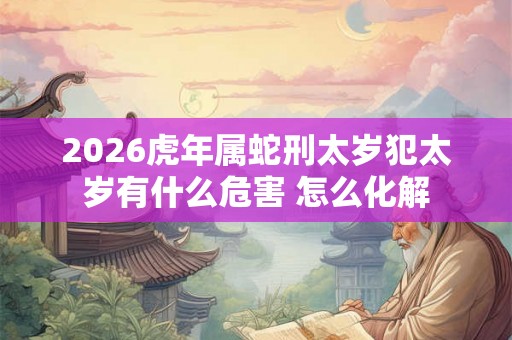 2026虎年属蛇刑太岁犯太岁有什么危害 怎么化解