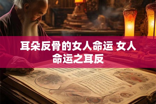 耳朵反骨的女人命运 女人命运之耳反 耳朵反骨的女人命运 女人命运之耳反