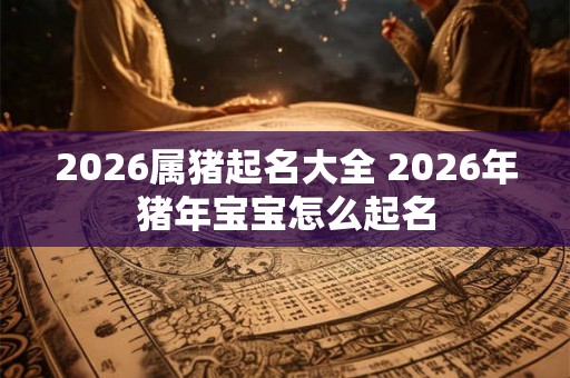 2026属猪起名大全 2026年猪年宝宝怎么起名 2026属猪起名大全 2026年猪年宝宝怎么起名
