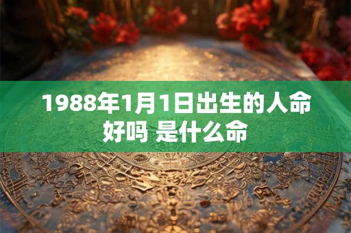 1988年1月1日出生的人命好吗 是什么命
