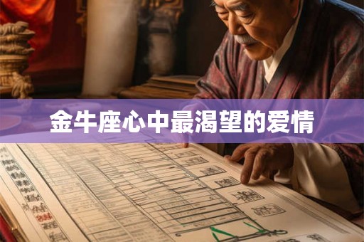 金牛座心中最渴望的爱情