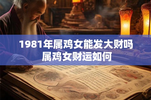 1981年属鸡女能发大财吗 属鸡女财运如何