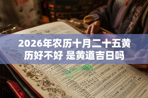2026年农历十月二十五黄历好不好 是黄道吉日吗 2026年农历十月二十五黄历好不好 是黄道吉日吗
