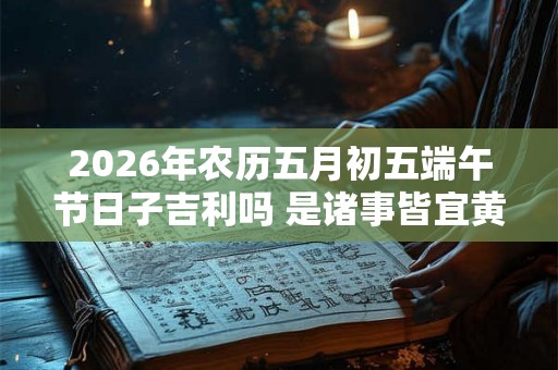 2026年农历五月初五端午节日子吉利吗 是诸事皆宜黄道吉日吗