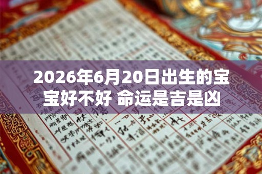 2026年6月20日出生的宝宝好不好 命运是吉是凶