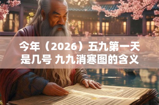 今年（2026）五九第一天是几号 九九消寒图的含义是什么