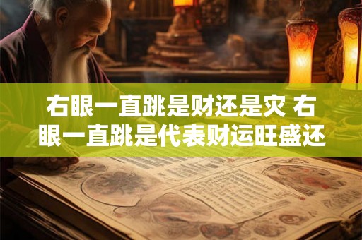 右眼一直跳是财还是灾 右眼一直跳是代表财运旺盛还是会遭遇灾难 右眼一直跳是财还是灾 右眼一直跳是代表财运旺盛还是会遭遇灾难