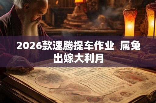2026款速腾提车作业  属兔出嫁大利月