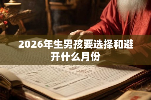 2026年生男孩要选择和避开什么月份