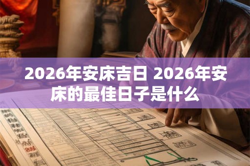 2026年安床吉日 2026年安床的最佳日子是什么