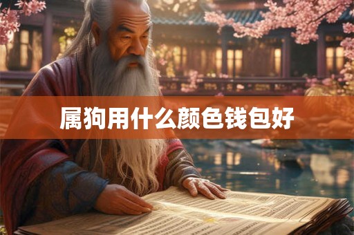 属狗用什么颜色钱包好