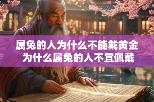 属兔的人为什么不能戴黄金 为什么属兔的人不宜佩戴黄金