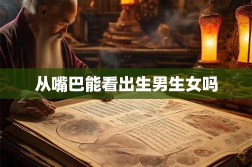 从嘴巴能看出生男生女吗