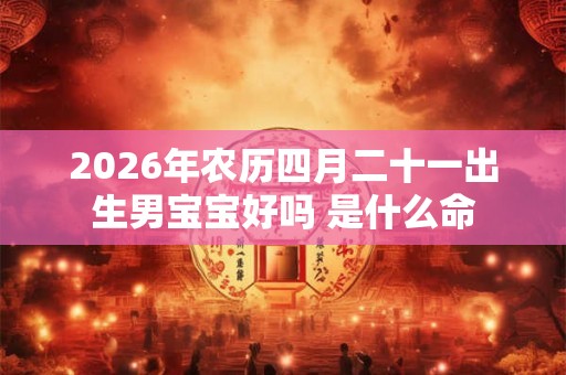 2026年农历四月二十一出生男宝宝好吗 是什么命