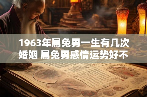 1963年属兔男一生有几次婚姻 属兔男感情运势好不好