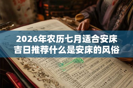 2026年农历七月适合安床吉日推荐什么是安床的风俗仪式