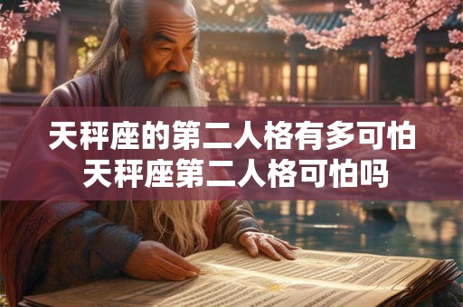 天秤座的第二人格有多可怕 天秤座第二人格可怕吗 天秤座的第二人格有多可怕 天秤座第二人格可怕吗