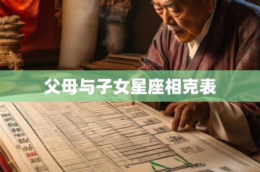 父母与子女星座相克表
