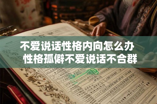 不爱说话性格内向怎么办  性格孤僻不爱说话不合群怎么办