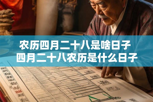农历四月二十八是啥日子 四月二十八农历是什么日子