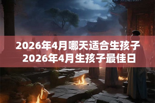 2026年4月哪天适合生孩子 2026年4月生孩子最佳日期