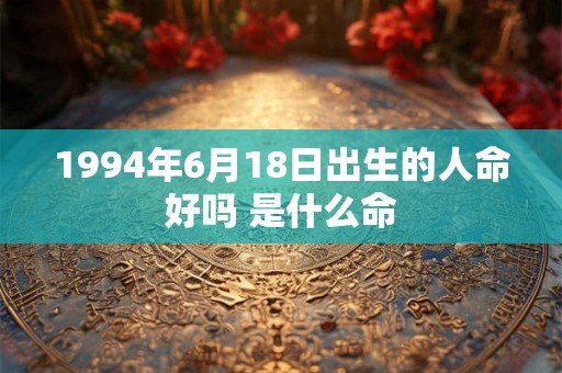 1994年6月18日出生的人命好吗 是什么命