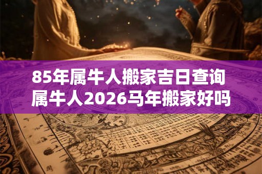 85年属牛人搬家吉日查询 属牛人2026马年搬家好吗