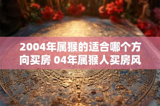 2004年属猴的适合哪个方向买房 04年属猴人买房风水