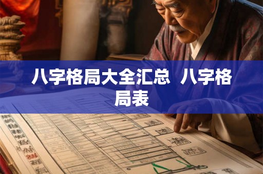 八字格局大全汇总 八字格局表 八字格局大全汇总 八字格局表