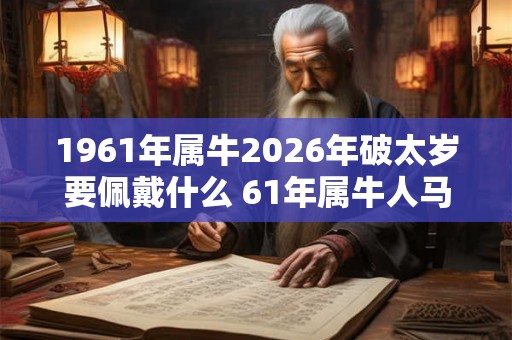 1961年属牛2026年破太岁要佩戴什么 61年属牛人马年犯太岁怎么化解