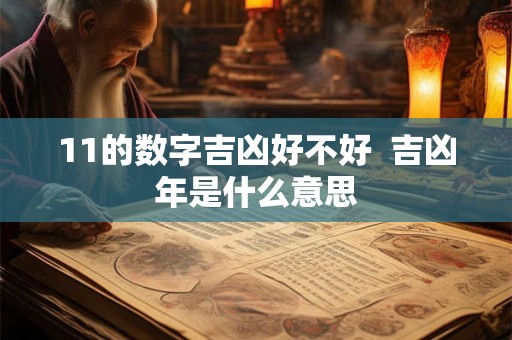 11的数字吉凶好不好  吉凶年是什么意思