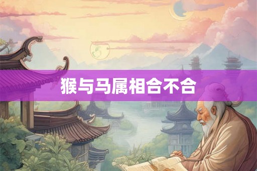 猴与马属相合不合