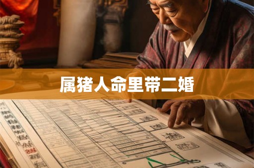 属猪人命里带二婚
