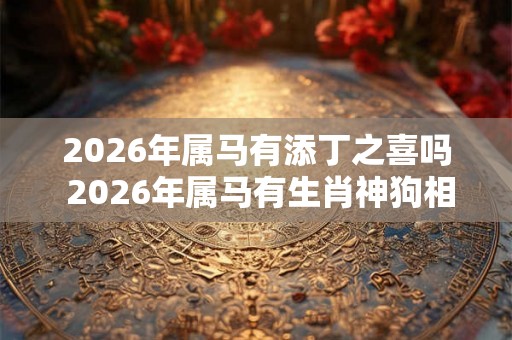 2026年属马有添丁之喜吗 2026年属马有生肖神狗相助吗