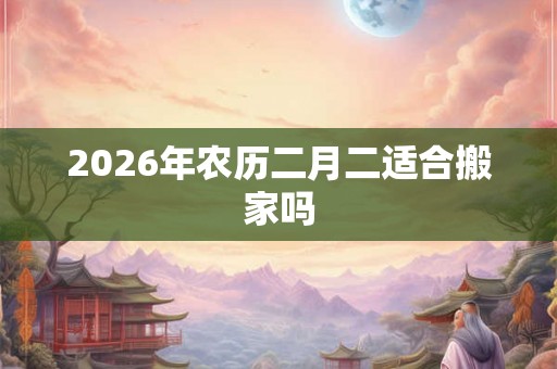 2026年农历二月二适合搬家吗