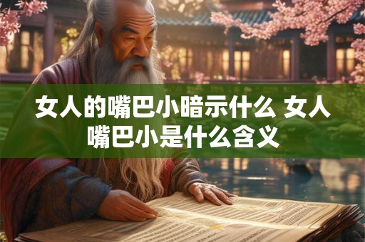 女人的嘴巴小暗示什么 女人嘴巴小是什么含义