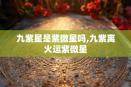 九紫星是紫微星吗,九紫离火运紫微星