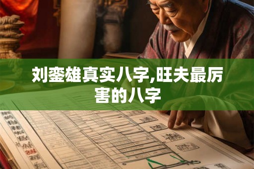 刘銮雄真实八字,旺夫最厉害的八字