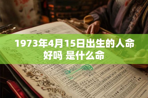 1973年4月15日出生的人命好吗 是什么命