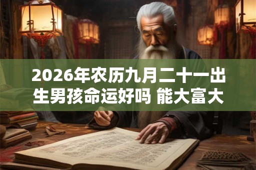 2026年农历九月二十一出生男孩命运好吗 能大富大贵吗