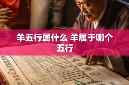羊五行属什么 羊属于哪个五行
