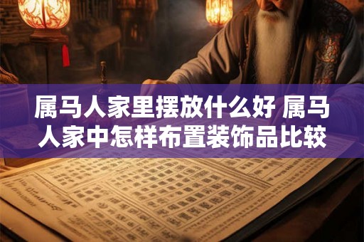 属马人家里摆放什么好 属马人家中怎样布置装饰品比较好