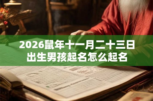 2026鼠年十一月二十三日出生男孩起名怎么起名 2026鼠年十一月二十三日出生男孩起名怎么起名