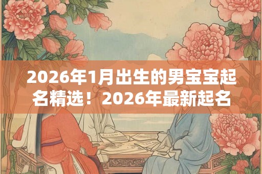 2026年1月出生的男宝宝起名精选！2026年最新起名大全